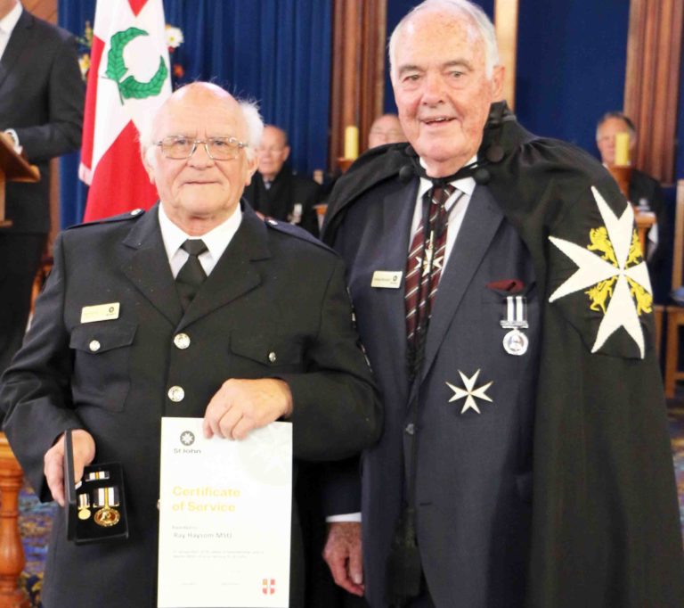 Read more about the article Long-serving Hauraki-Coromandel St John officers honoured