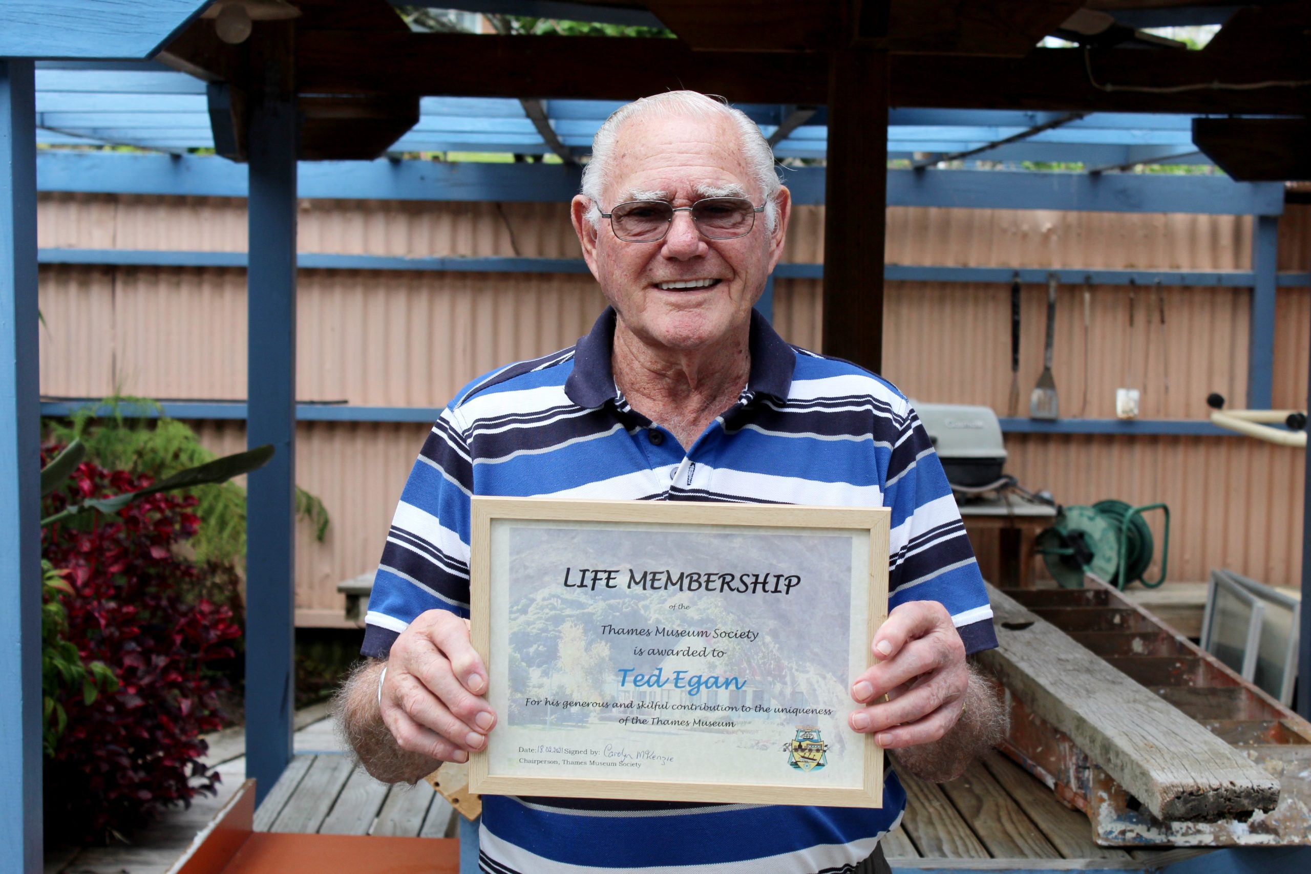 You are currently viewing Thames model builder Ted Egan honored with life membership