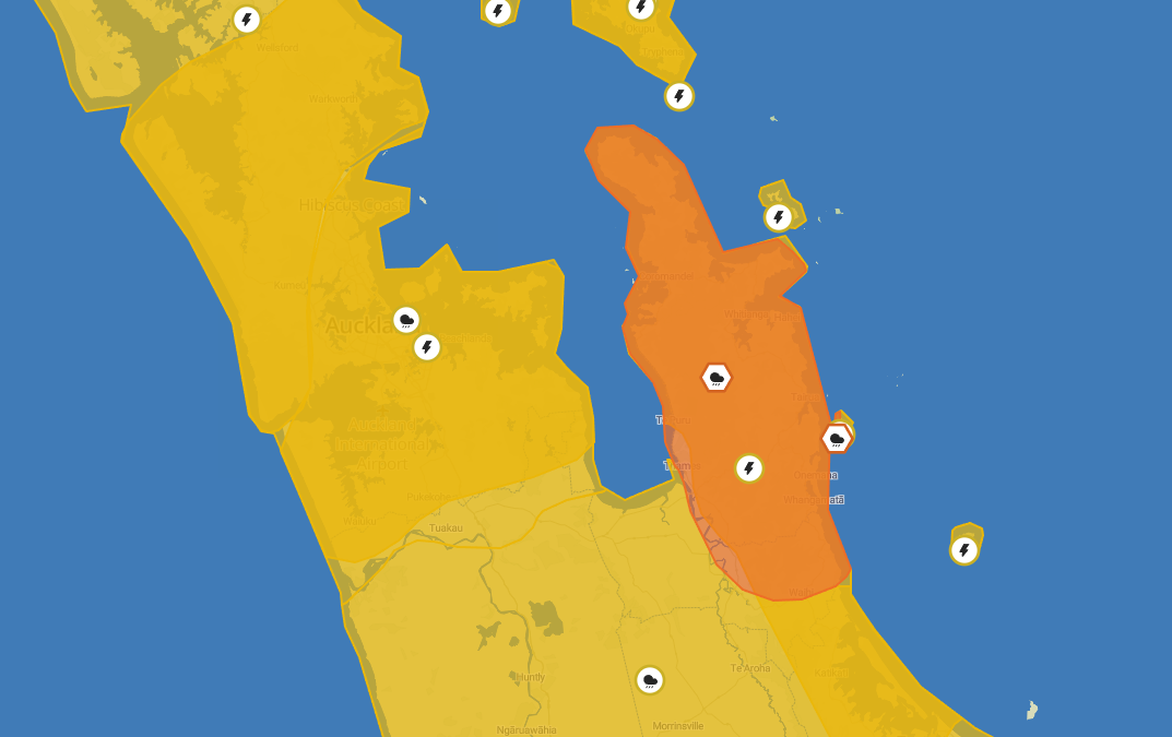 You are currently viewing Thundery day ahead for Coromandel