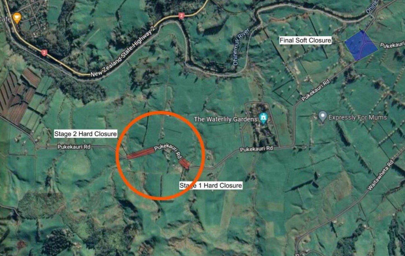 You are currently viewing Culvert replacement closes Waikino road