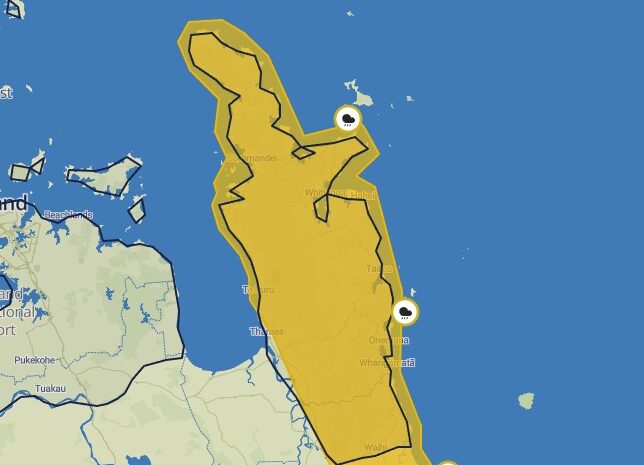 You are currently viewing Heavy rain watch for Coromandel