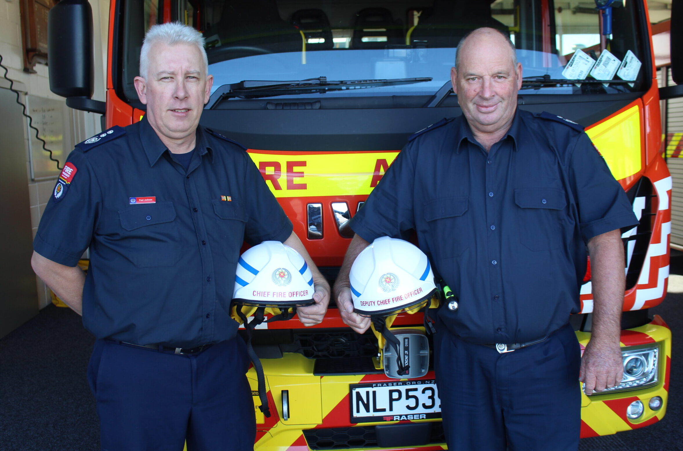 You are currently viewing New chiefs at Paeroa Fire Station