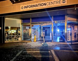 Read more about the article <strong>Five vehicles used to smash stores in Thames mall</strong>