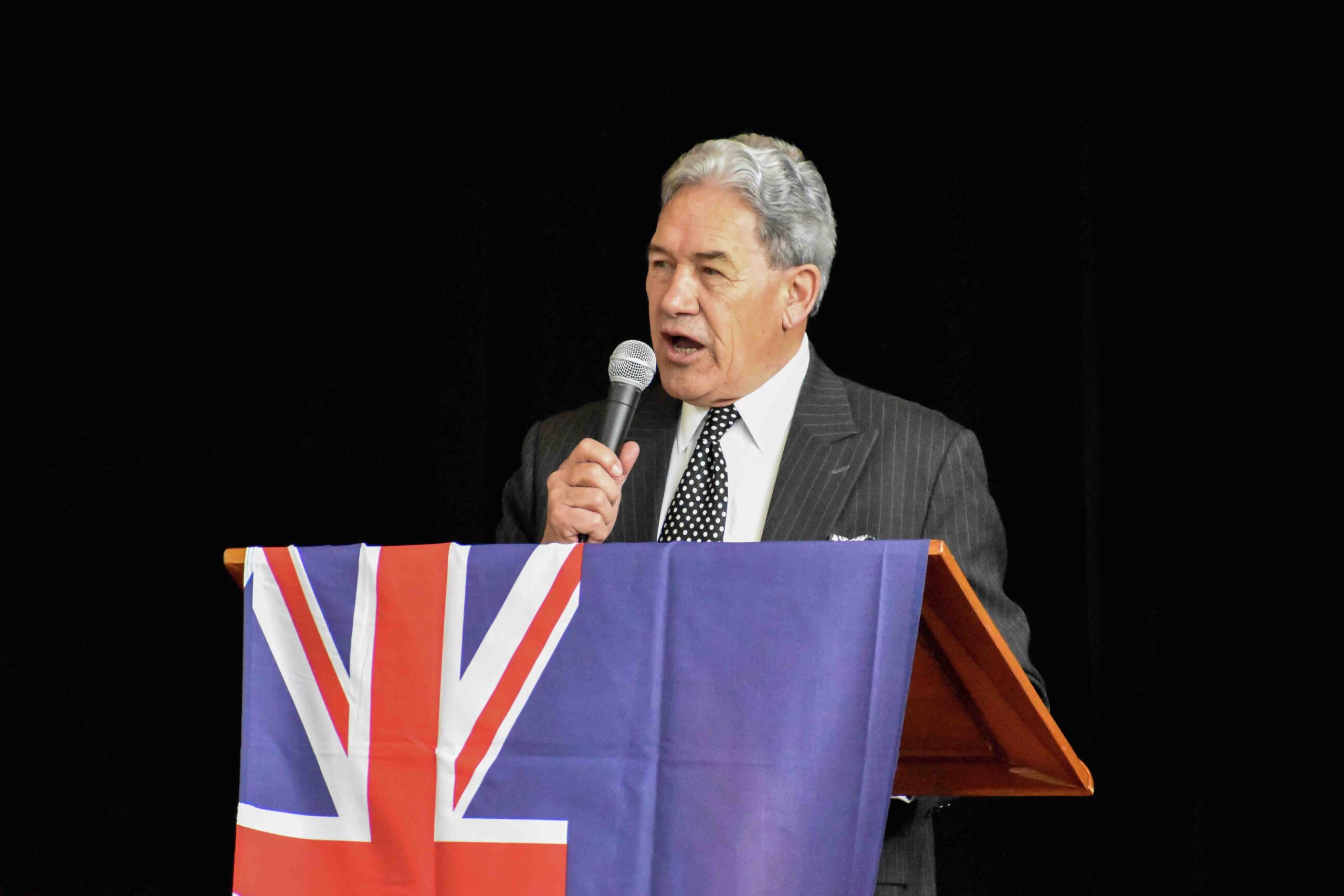 You are currently viewing Winston Peters shouts down ‘Aotearoa’ challenger in Paeroa