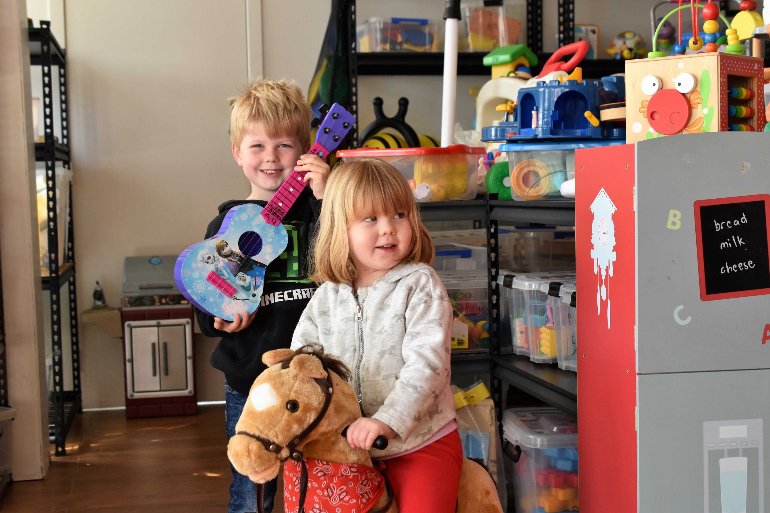 You are currently viewing Tons of toys for tots in library’s new digs