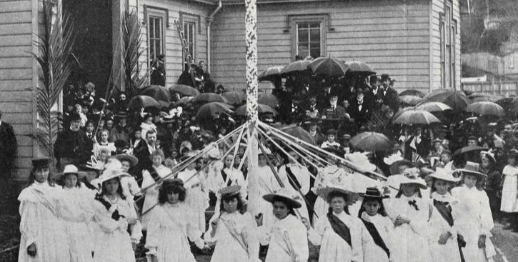 You are currently viewing Maypole dance celebrates unfurling of flag