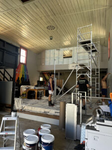 During renovations. Photo: SUPPLIED
