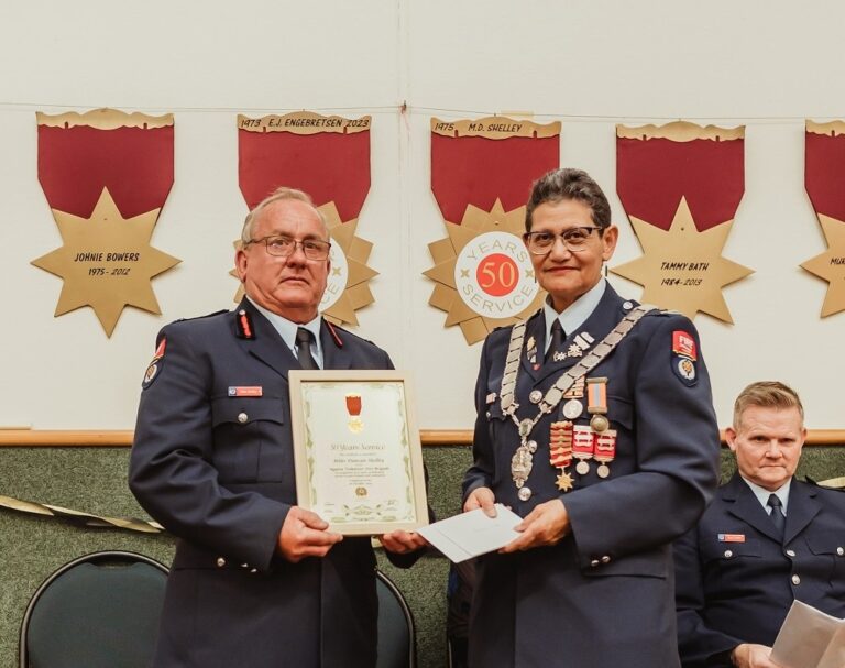 Read more about the article Fire chief honoured for 50 years of service